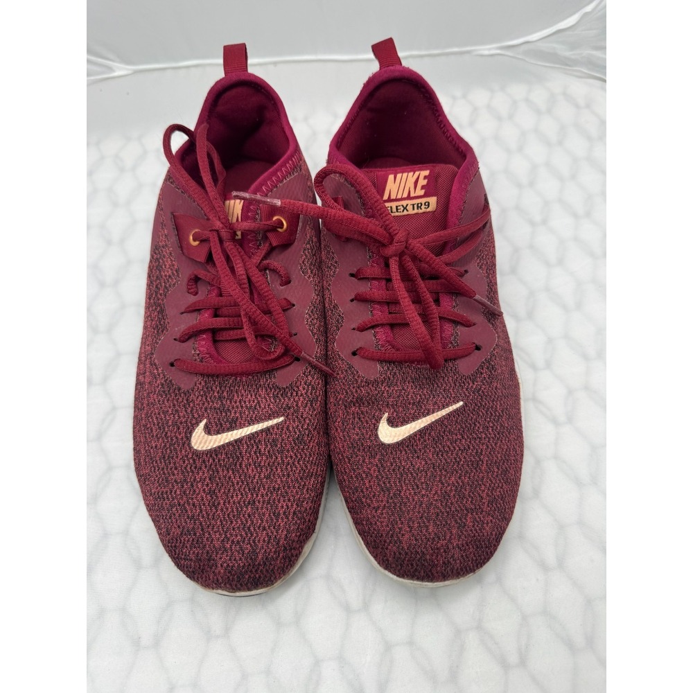 Nike Flex TR9 AQ7491-601 Sneakers Womens US 9 Burgundy Training Running Shoes